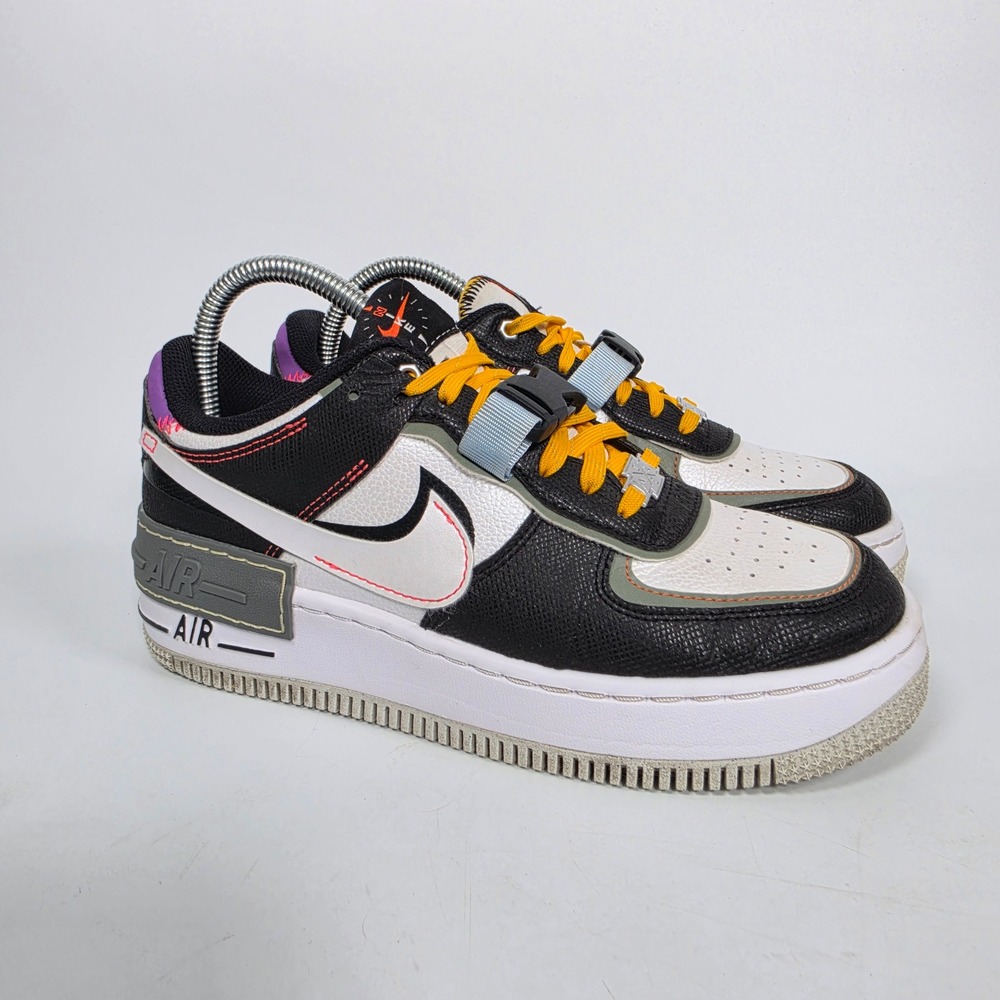 Nike Air Force 1 Shadow Sneakers Women's 7.5 Spiral Sage DC2542-001 Platform